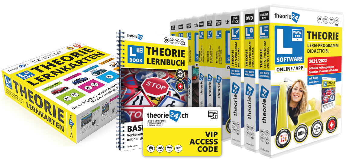 Theorie lernen und Theorieprüfung bestehen mit theorie24 Produkten Theorie lernen und Theorieprüfung bestehen mit theorie24 Produkten